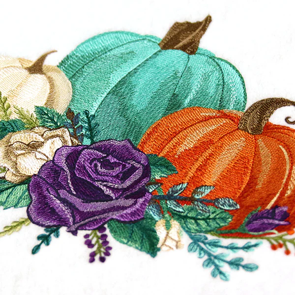 Floral Pumpkin Trio in Watercolor - Image 4