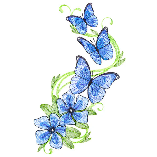Flourish to Flutter - Periwinkle & Blue Morpho - Image 9