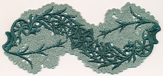 Flourishing Flower Spray (Battenburg Lace with Rayon) - Image 3