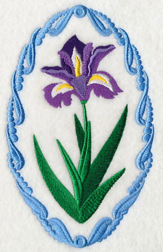 Flower Cameo - Iris - Image 3