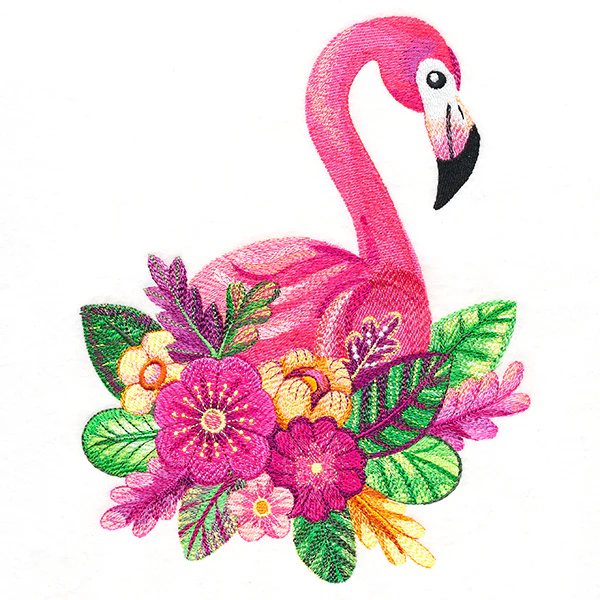 Flower Flamingo in Watercolor - Image 4