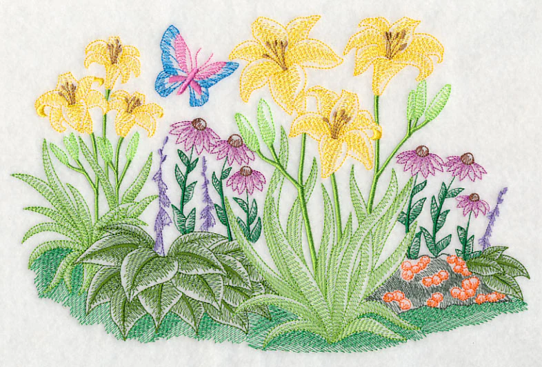 Flower Patch Serenity (Toile)
