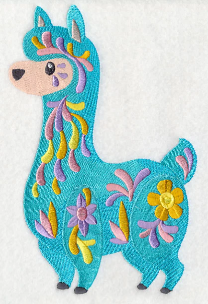 Flower Power Baby Llama