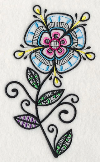 Flower Power (Blackwork) - Image 4
