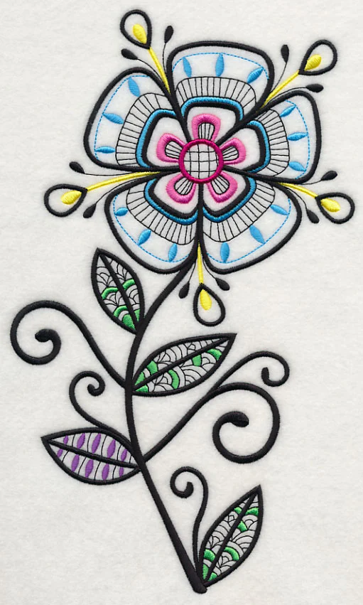 Flower Power (Blackwork) - Image 5
