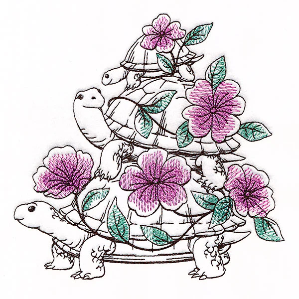 Flowers and Turtles Stack - Image 5