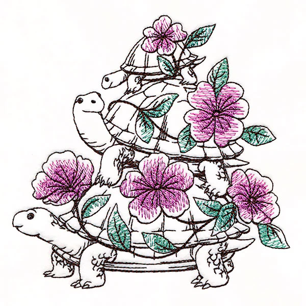 Flowers and Turtles Stack - Image 7