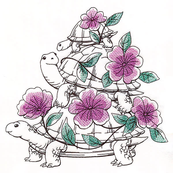 Flowers and Turtles Stack - Image 9