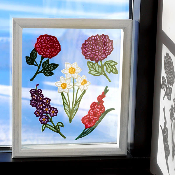 Flowers of the Year - November Chrysanthemum (Lace) - Image 2