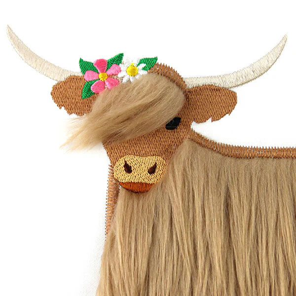 Fluffy and Fabulous Highland Cow (Applique) - Image 6