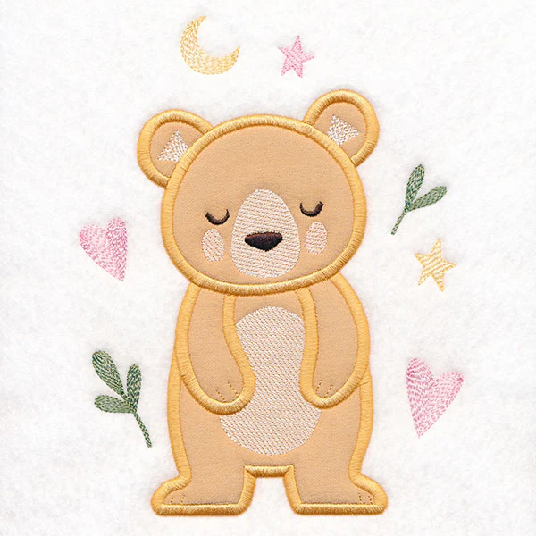 Fluffy Animal Friends - Bear (Applique)