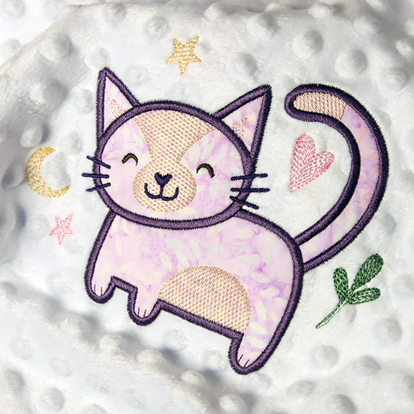 Fluffy Animal Friends - Cat (Applique) - Image 4