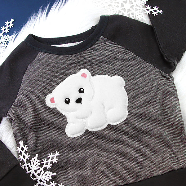 Fluffy Polar Bear (Applique) - Image 3