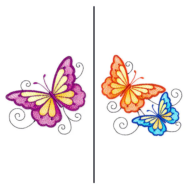 Fluttering Butterflies Mask Motif - Image 5
