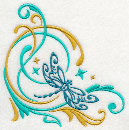 Fluttering Filigree Dragonfly Corner - Image 4