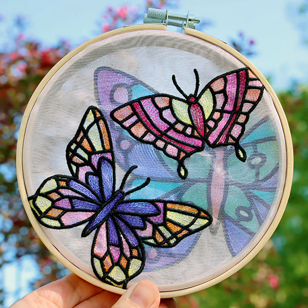 Fluttering Gems Stained Glass Butterfly 3 - Image 8