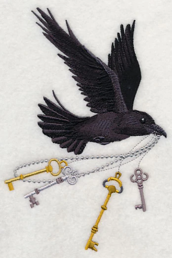 Flying Raven with Skeleton Keys - Image 2