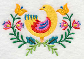 Folk Art Bird in Bloom - Image 5
