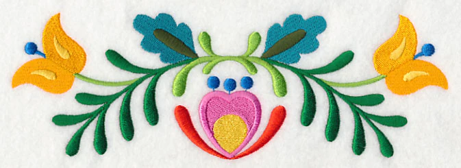 Folk Art Bird in Bloom Border - Image 6