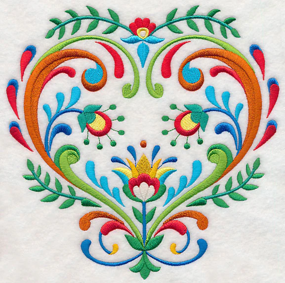 Folk Art Heart of Whimsy