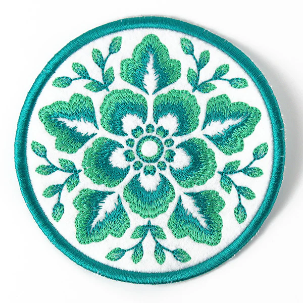 Folk Botanicals Coaster 2 (In-the-Hoop) - Image 2