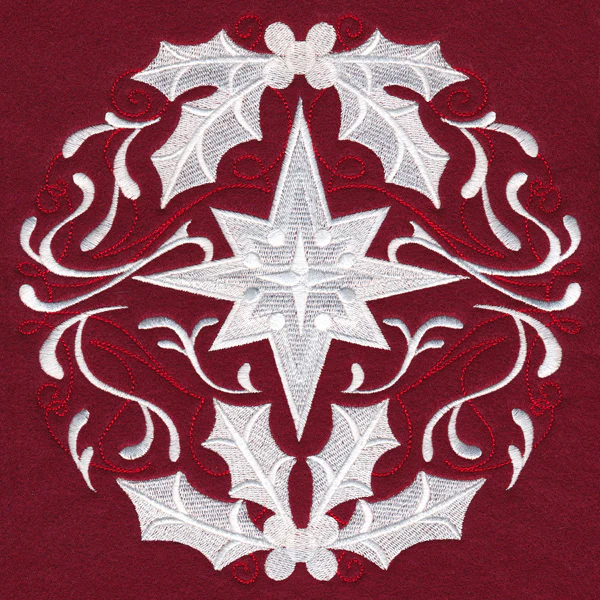 Folk Christmas Star Circle