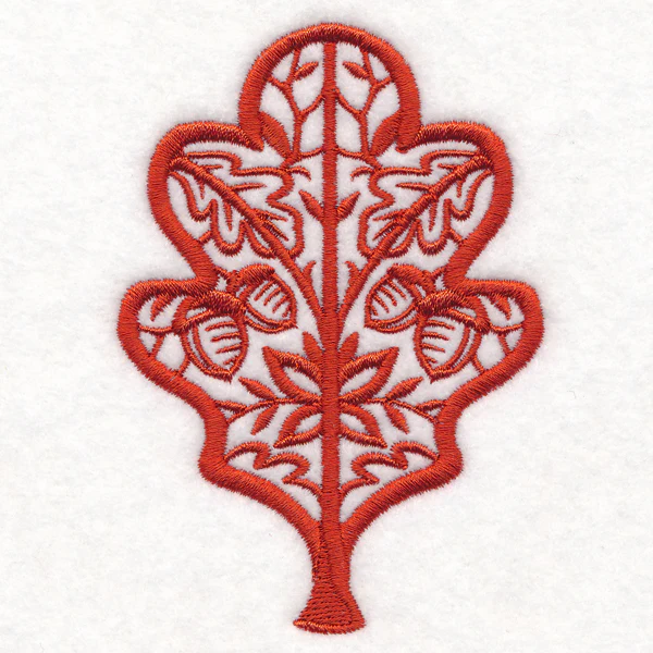 Folk Cut Oak Leaf