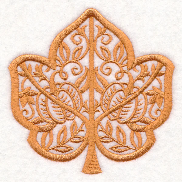 Folk Cut Pumpkin Leaf