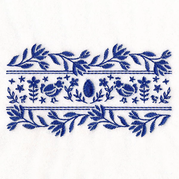 Folk Flowers Chicken Border - Image 7