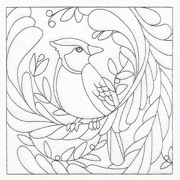 For the Birds Quilting - Blue Jay (Double Run) - Image 6