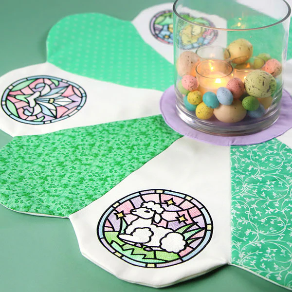For the Love of Easter Stained Glass Circle - Lilies - Image 9