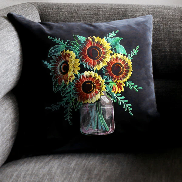 Four Panel Sunflower Bouquet - Bottom Right - Image 3