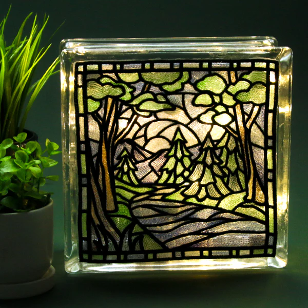 Four Seasons Stained Glass Square - Summer - Image 9