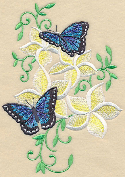 Frangipani and Butterflies - Image 2