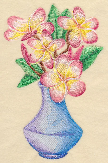 Frangipani Bouquet in Watercolor - Image 3