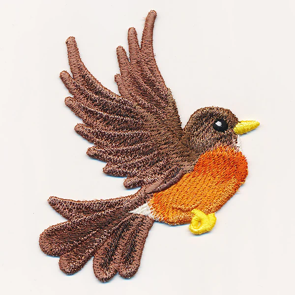 Free-Flying American Robin (In-the-Hoop) - Image 6