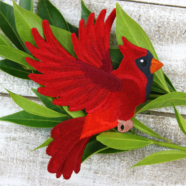 Free-Flying Cardinal (In-the-Hoop) - Image 7