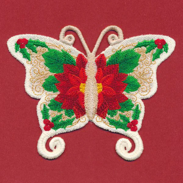 Free-Flying Christmas Butterfly (In-the-Hoop) - Image 8