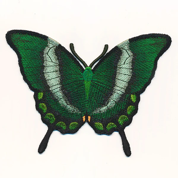 Free-Flying Emerald Swallowtail Butterfly (In-the-Hoop) - Image 2