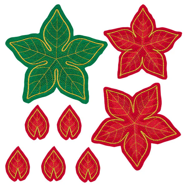 Freestanding Fabric Poinsettia (In-the-Hoop) - Image 3