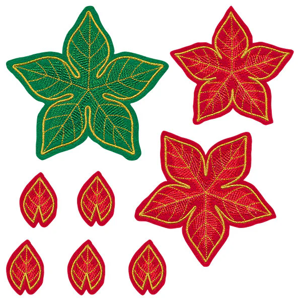Freestanding Fabric Poinsettia (In-the-Hoop) - Image 7