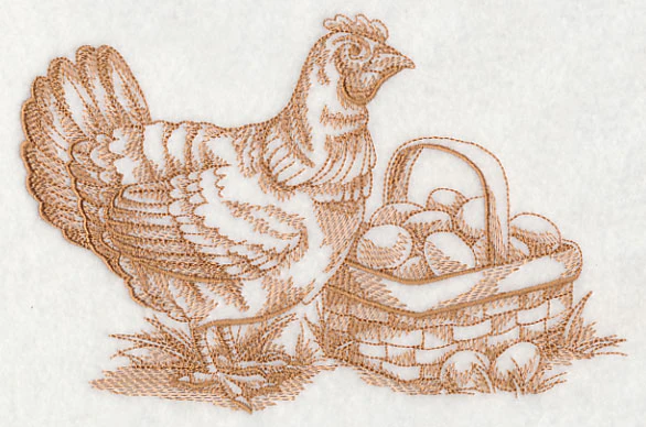 French Market Chicken (Toile) - Image 3