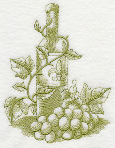 French Market Wine (Toile) - Image 3