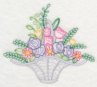 Fresh Flower Basket 3 (Vintage) - Image 3