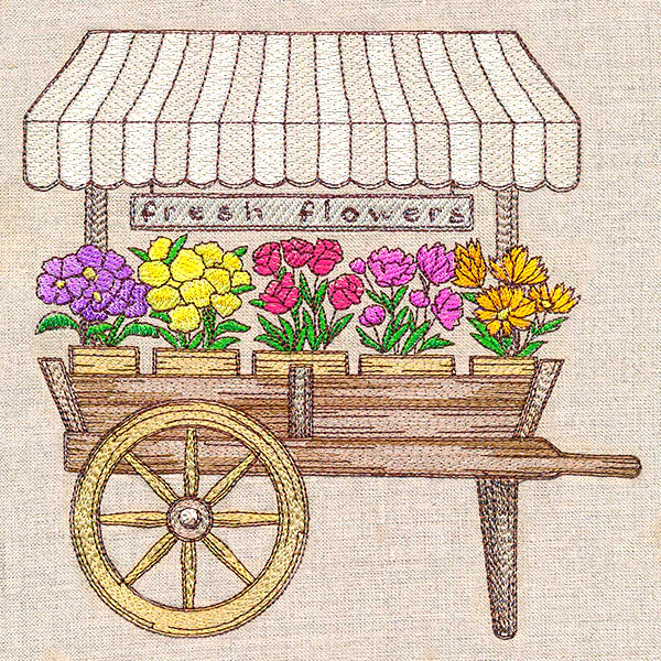 Fresh Flowers Cart - Image 3