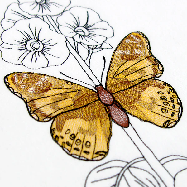 Fresh Hollyhock and Painted Lady - Image 6