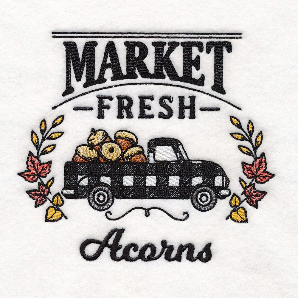 Fresh Market Autumn Retro Truck - Acorns - Image 3