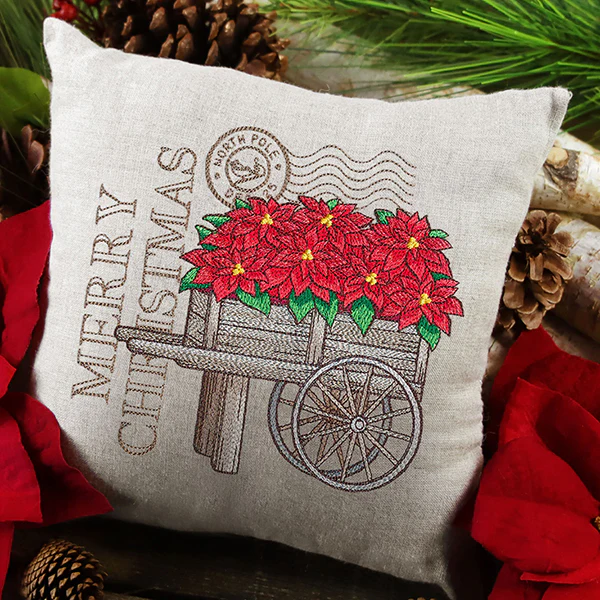 Fresh Poinsettia Cart Medley - Image 8