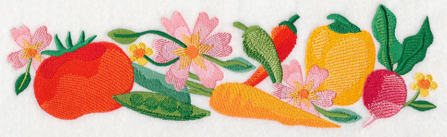 Fresh Vegetables in Watercolor Border - Image 5