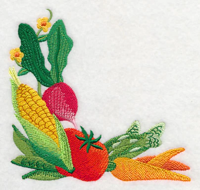 Fresh Vegetables in Watercolor Corner - Image 2